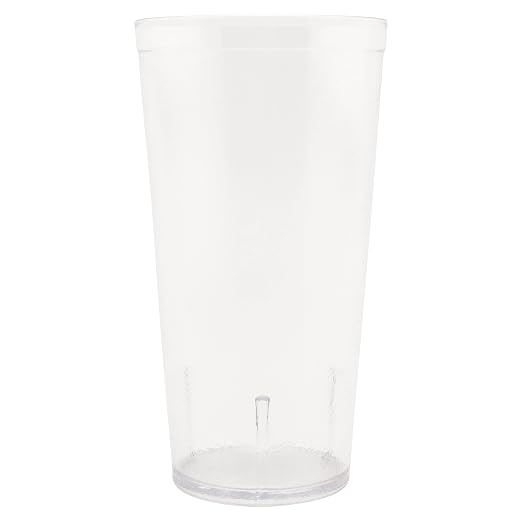 GET 24 oz Clear Plastic Tumbler | Dishwasher safe, Shatterproof, Restaurant - Image 2