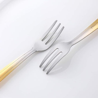 Oyster Fork Set of 12, 5.4 Inch Stainless Steel Cocktail Forks, 3 Tines Mini - Image 6