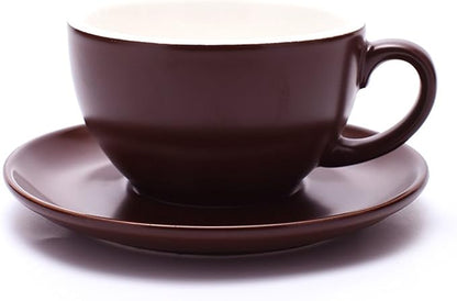 Coffeezone Latte Art Cup and Saucer Cappuccino & Americano, New Bone China by Coffeezone