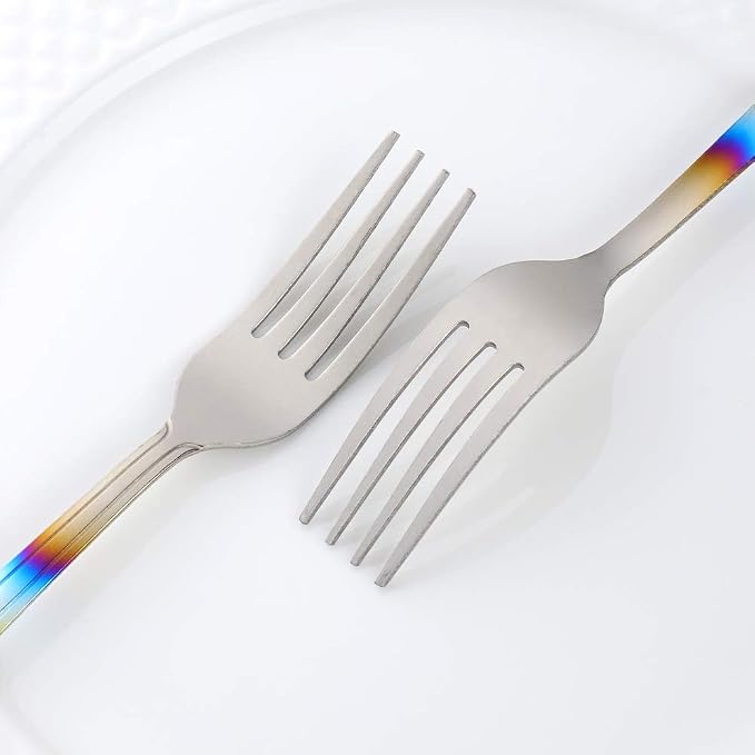 12 Pieces Dinner Fork, Stainless Steel Silverware Forks, 7.1 Inches Metal Fork - Image 4