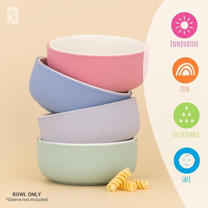 Elk and Friends Kids Porcelain Bowls| Kids/Toddler/Baby Feeding | Microwave & - Image 8