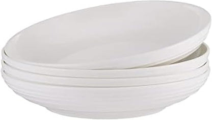 Mikasa Ciara Bone China Lightweight Chip Resistant Set of 4 Pasta Bowls Set by Mikasa