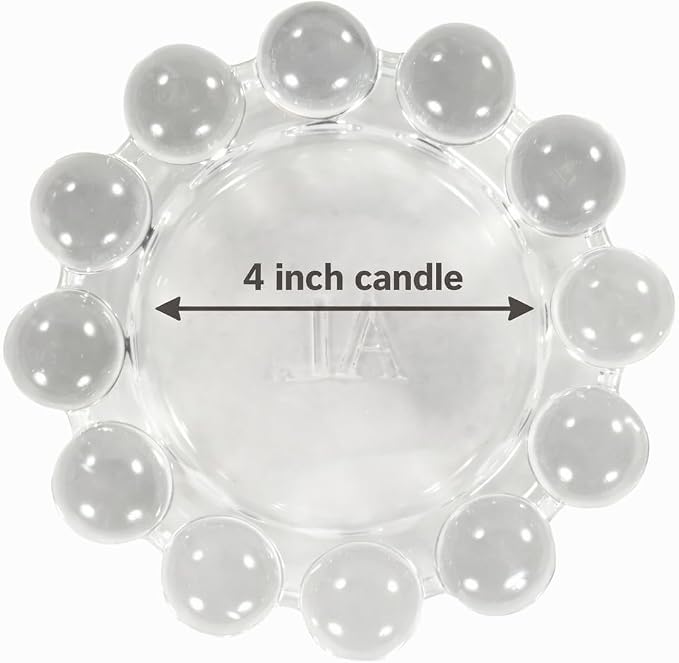 Home Collection Original Clear Glass Large Bubble Candle Dish | Votive and - Image 3
