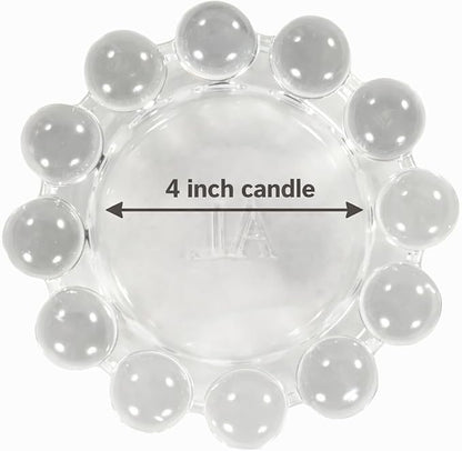 Home Collection Original Clear Glass Large Bubble Candle Dish | Votive and - Image 3