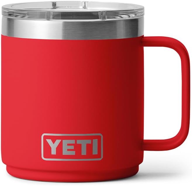 YETI Rambler 10 oz Ceramic Lined Stackable Mug, Vacuum Insulated, Stainless - Image 3