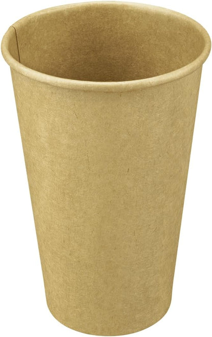 Karat 16z Kraft Paper Coffee Cups Disposable, Leak-Resistant Double Poly-Lined - Image 6