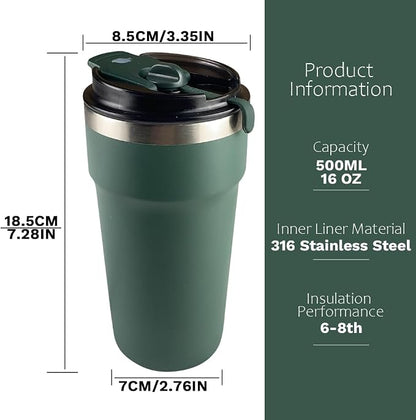 SPLMIFA Travel Coffee Mugs Leak-Proof, Reusable Coffee Cups - Image 4