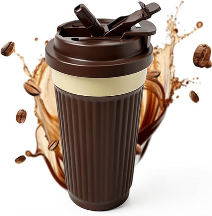 Vacuum Insulated Stainless Steel Travel Coffee Mug, Leak Proof Cup by SPLMIFA