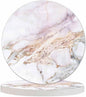 Marble Texture Background Coasters for Drinks Office Coffee Table Stone Liquid Arts Antique Aged Elegance Living Room Decor Set of 2 for Cold Drinks Wine Mugs and Cups 4 Inch