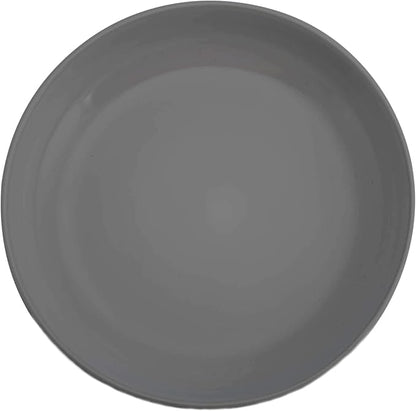 Elanze Designs Bistro Glossy Ceramic 8.5 inch Shallow Pasta Dinner Bowls Set of - Image 4