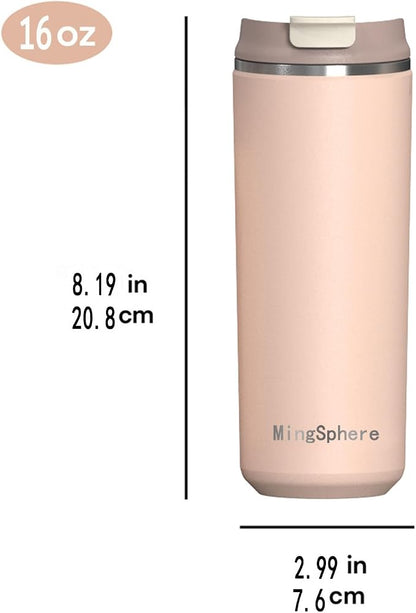 16oz Insulated Stainless Steel Coffee Cup - Image 2