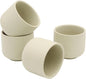 Ceramic Teacups Set of 4, 3oz Handleless Kung Fu Cup by Unknown