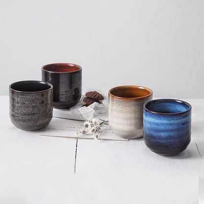 6.8 oz Ceramic Coffee & Tea Cups, Espresso Cups - Image 2