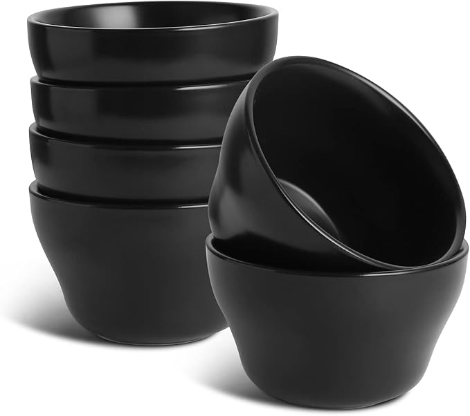 Selamica Ceramic Small Bowls Dessert Bowls 8oz Bouillon Cups by Selamica