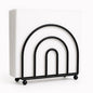 Napkin Holder for Table Countertop, Modern Decorative Sturdy Iron Black Metal by DIVINEGLANCE