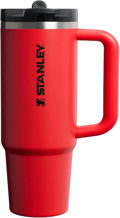 STANLEY Quencher ProTour Flipstraw Tumbler, 30 oz, Chili Black | Built-In Straw by Unknown