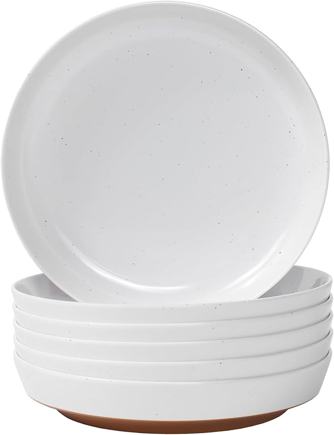 Webbylee 8.25" Melamine Deep Plates Set of 6-28oz Melamine Large Salad by Webbylee