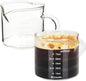 BCnmviku 2 Pack Double Spouts Measuring Triple Pitcher Milk Cup 75ML Espresso by BCnmviku