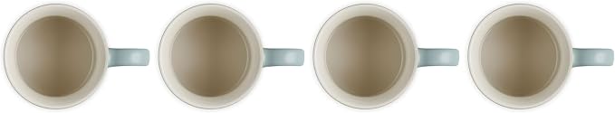 Le Creuset Stoneware Vancouver Mug, 14 oz. each, Sea Salt - Image 4