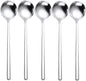 Spoons Silverware Set 5-Pack Korean Spoon,7.7 Inch 18/8 Stainless Steel Table Soup Spoons for Home, Kitchen, or Restaurant Flatware Set, Dishwasher Safe