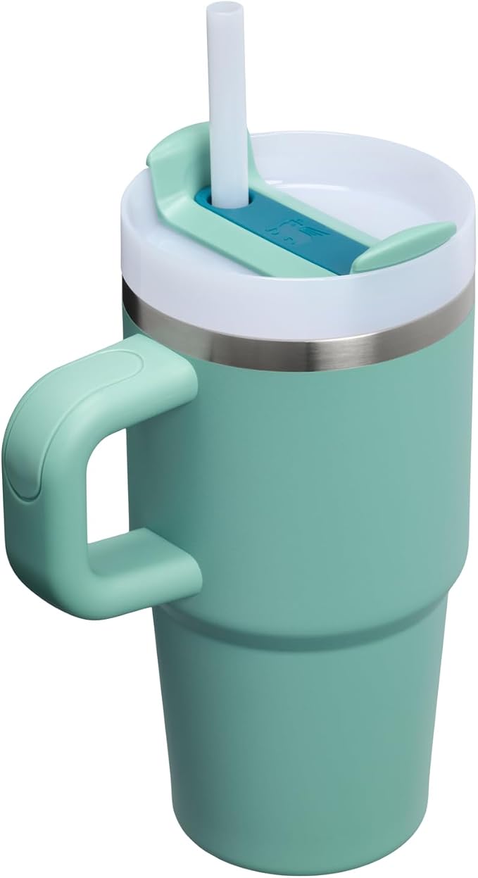 STANLEY Quencher H2.0 Flow State Tumbler, 20 oz, Spring Green | Handle and - Image 3