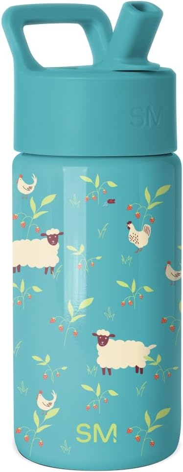 Simple Modern Kids Water Bottle & Toddler Cup | 14oz | Sheep | Insulated by Unknown