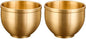 Vintage Teacup Set 2 Pack 2Oz Antique Brass Tea Cups Small Retro Teacups by CATIEBYE