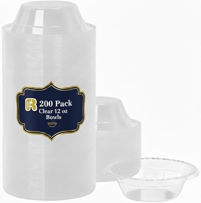 R-kay 200 Count 12 Oz Clear Plastic Bowls by R-KAY