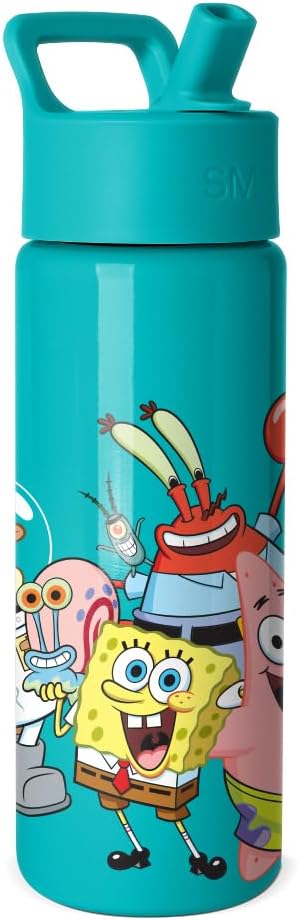 Simple Modern SpongeBob SquarePants Kids Water Bottle & Toddler Cup | 18oz | by Unknown