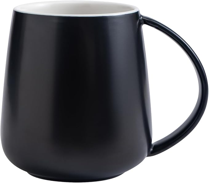 Eyoriza 15Oz Matte Ceramic Coffee Mug, Big Handle, Microwave and Dishwasher Safe by Eyrozia
