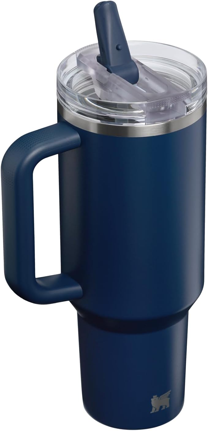 STANLEY Quencher ProTour Flipstraw Tumbler, 40 oz, Dark Navy | Built-In Straw & - Image 3