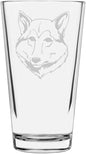 West Siberian Laika Custom Personalized Dog Themed Etched All Purpose 16oz Pint Glass