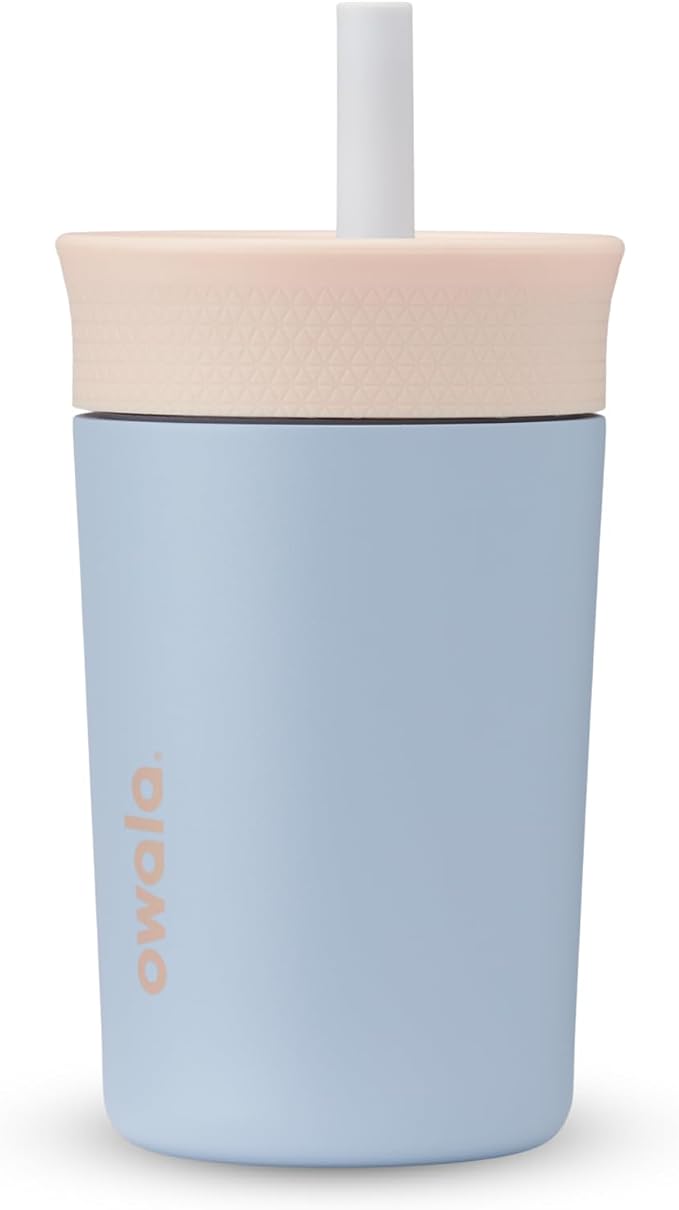 Owala Tumbler Kids Stainless Steel Water Bottle 12 oz Seas The Day | Insulated by Unknown