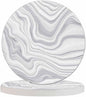 Marble Texture Coasters Set for Wood Table Liquid Watercolor Design Stone Ink Fluid Striped Lines Tabletop Protection Mat for Mugs and Cups 4 Inch for Kitchen Office Home