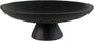 Large Modern Decorative Bowl for Home Decor Fruit Organic Catch All Key Kitchen Entryway Shelf Coffee Table With Pedestal,Black