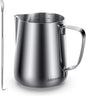 Milk Frothing Pitcher, Thicker Version 350ml 12oz Steaming Pitchers Stainless by Adorever