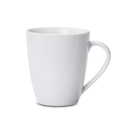 Amazon Basics Porcelain Heat Resistant Coffee Mugs, Microwave and Oven Safe - Image 2