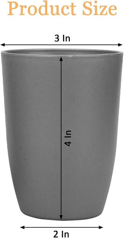 Wheat Straw Cups set of 4, Unbreakable Drinking Cup, Reusable Cups, Dishwasher - Image 2