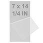 6061 T651 Aluminum Sheet Metal 7 x 14 x 1/4 Inch Flat Plain Aluminum Plate Covered with Protective Film, Heat Treatable Rectangle 6MM Aluminum Metal Plate for Industrial, Crafting