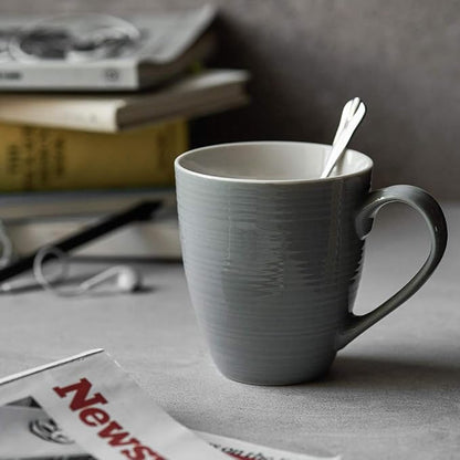 DOWAN Coffee Mugs, 17 Oz Coffee Mug Set of 6, Corrugated Tea Mugs - Image 6