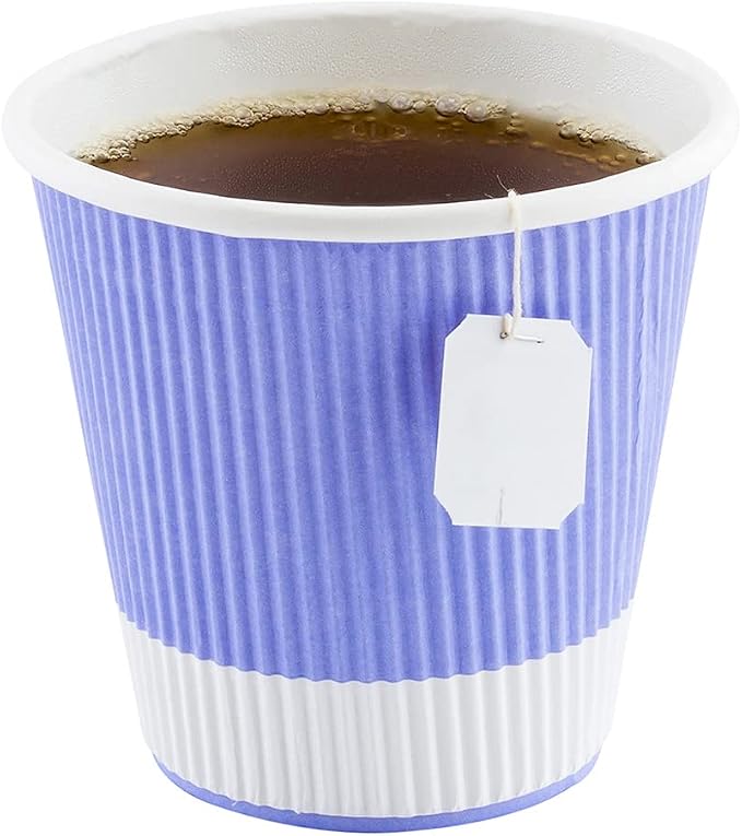 Restaurantware 8 Ounce Double Wall Disposable Coffee Cups, 500 Insulated Light - Image 6