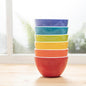 Set of 6 Small ColorPop Melamine Bowls, 4.25" 11.8 OZ, by bzyoo