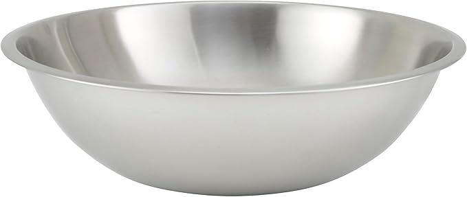 Winco 13 qt Stainless Steel Mixing Bowl | Dishwasher safe, Heavy-duty, by Fonteme