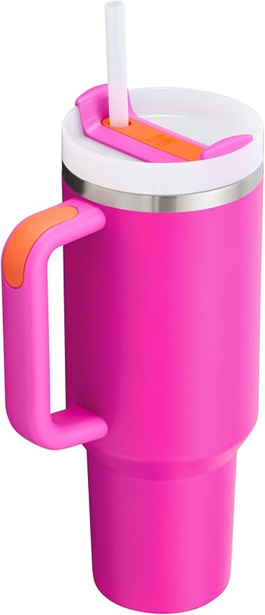 STANLEY Quencher H2.0 Flow State Tumbler, 40 oz, Vivid Violet | Handle and - Image 3