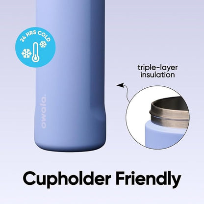 Owala FreeSip Stainless Steel Water Bottle 24 oz Out of the Blue - Image 5