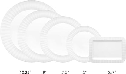 Party Essentials Deluxe Quality Hard Plastic 10.25-Inch Party/Dinner Plates - Image 3