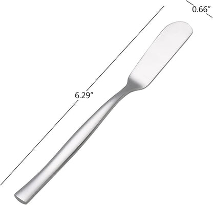 Stainless Steel Butter Knife Set of 12, Spreader Knives - Image 2