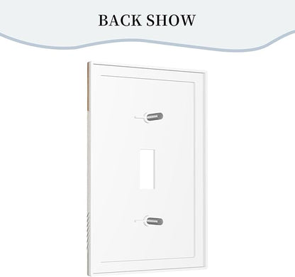 Decorative Light Switch Cover Mid Century Boho Sun Beige Minimalist Abstract 1 Gang Wall Plate Cover Single Toggle Outlet Covers Switchplate Electrical Faceplate for Bathroom Bedroom（2 Pack）