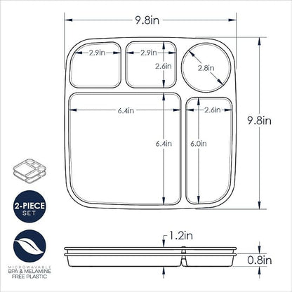 Nordic Ware Divided Meal Tray, Microwave Safe Polypropylene - Image 8