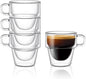 JoyJolt Stoiva Double Wall Insulated Espresso Glass Cups – 5 oz. Shot Cup by JoyJolt